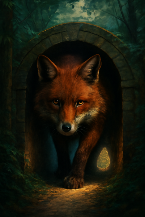 Entrada al Túnel del Zorro entre andenes